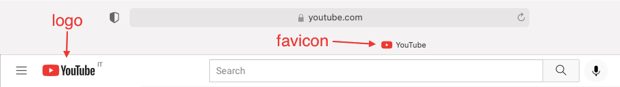 favicon vs. logo