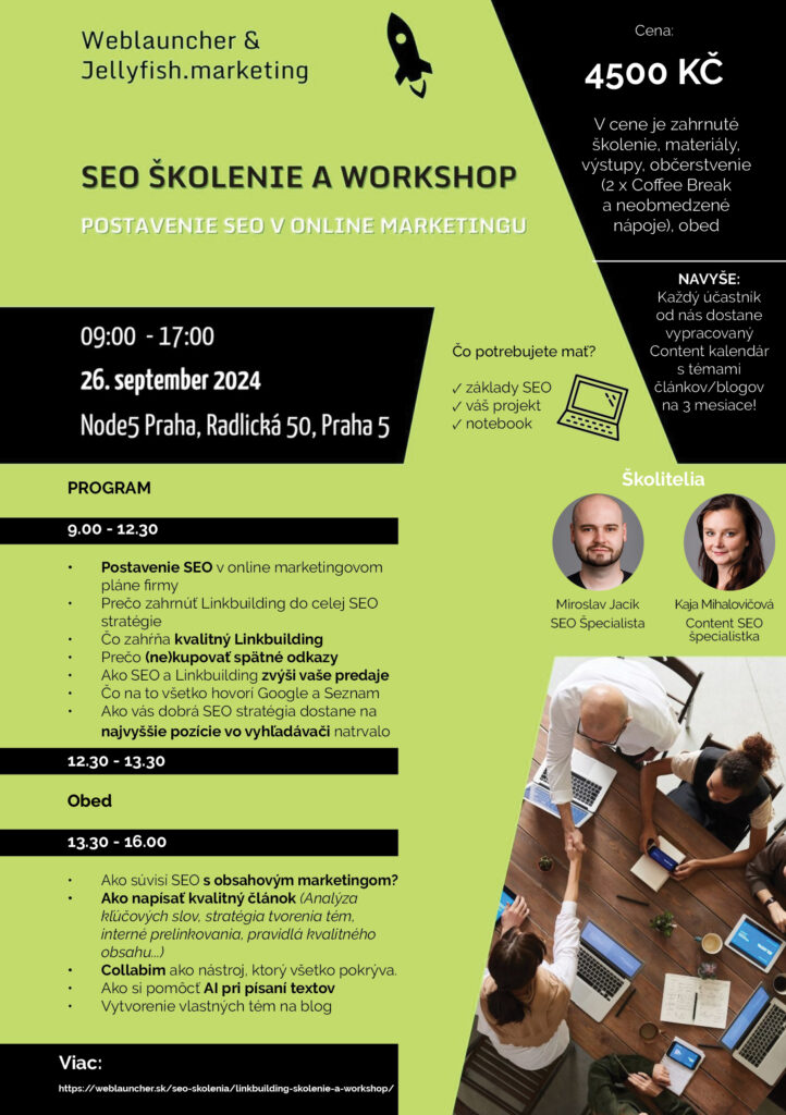 SEO školenie a workshop